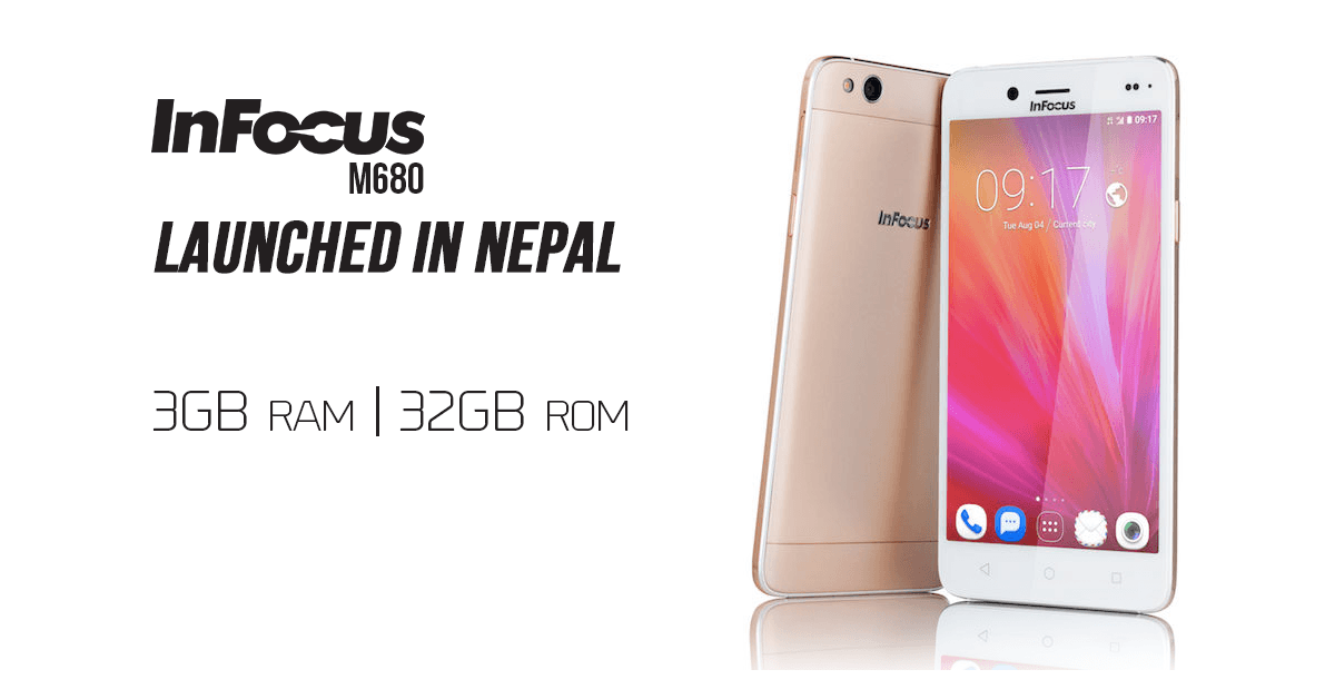 Infocus M680 with 13MP front camera launched in Nepal