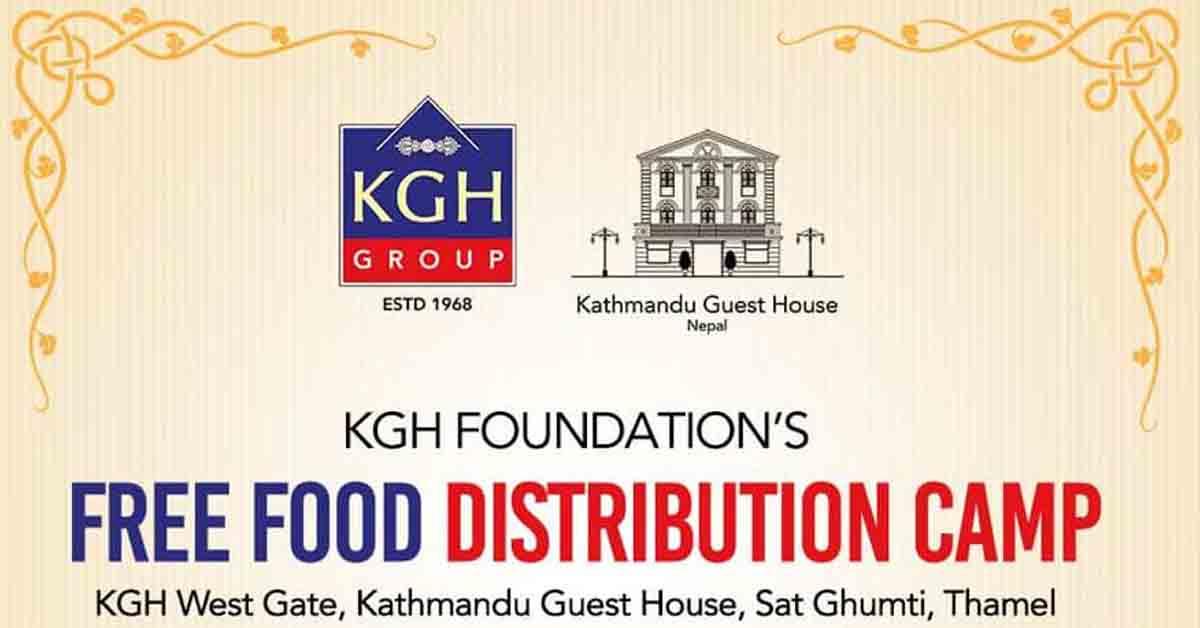 KGH initiates Free Food Distribution Camp in Kathmandu