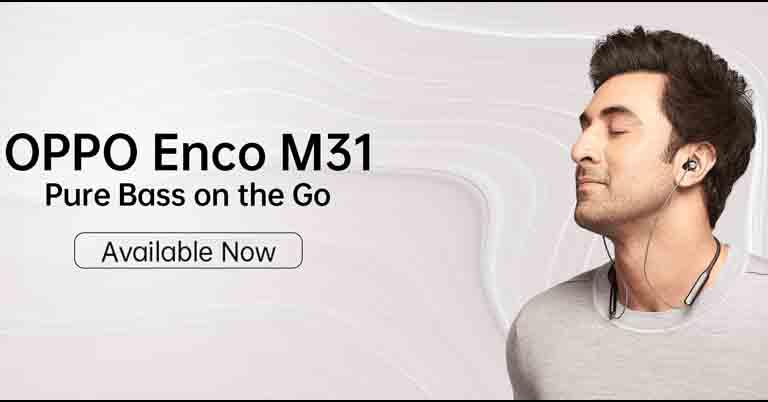 Oppo Enco M31 neckband headphone with LDAC codec launched in Nepal