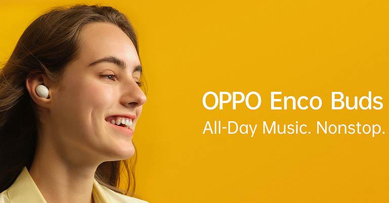 Oppo Enco Buds with up to 24 hours battery life, Bluetooth 5.2 launched