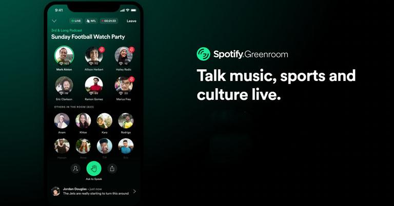 Spotify launches Greenroom: A Clubhouse clone with drop-in audio for music fans