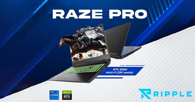 Ripple Raze Pro with Intel i7-11800H, RTX 3060 is up for pre-booking