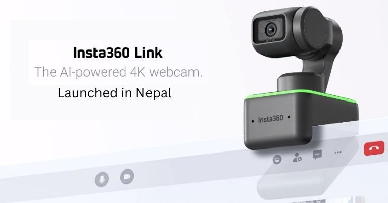 AI-powered Insta360 Link webcam with 4K recording launched in Nepal