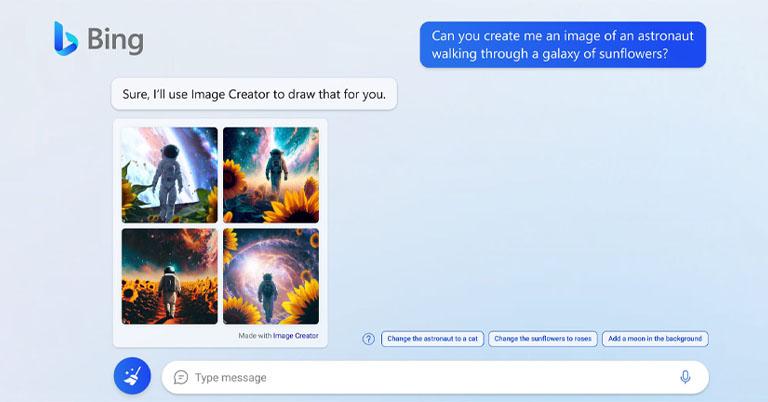 Microsoft Bing, Edge get even more capable with DALL-E image creator