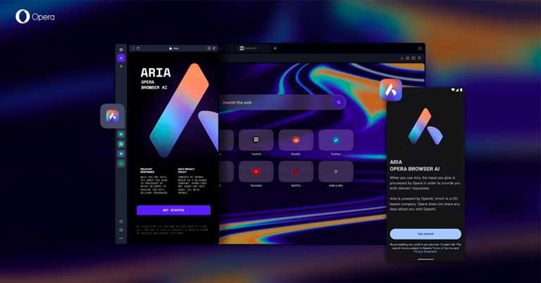 Opera promises up-to-date browsing experience with integrated AI tool Aria