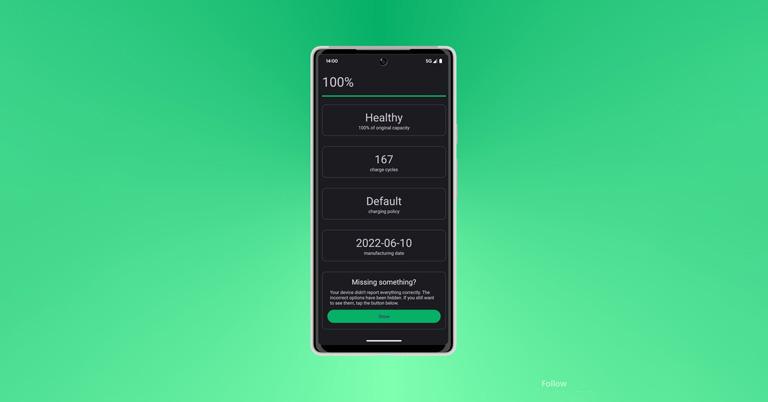 Google may finally enable Battery Health feature on Android 14