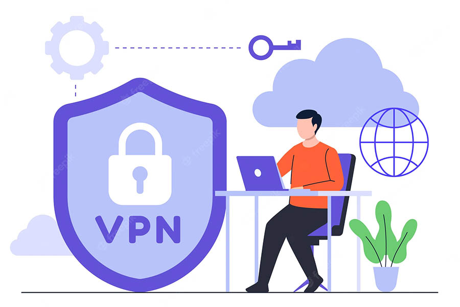 VPN usage illustration