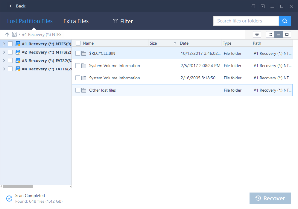 easeus data recovery redundant drive