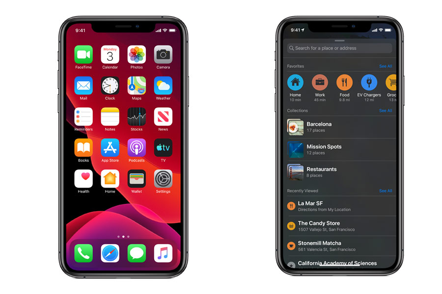 ios 13 dark mode