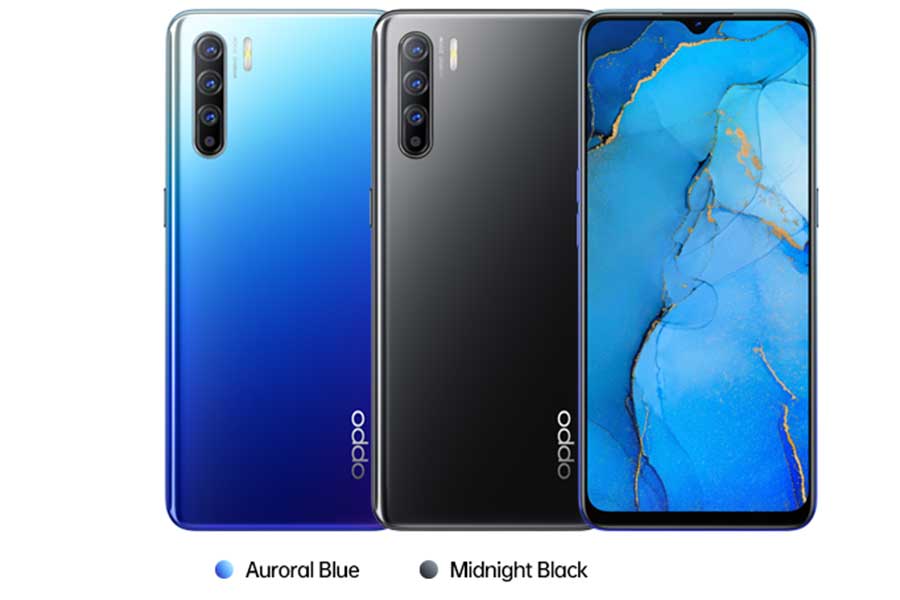 oppo reno 3 color options