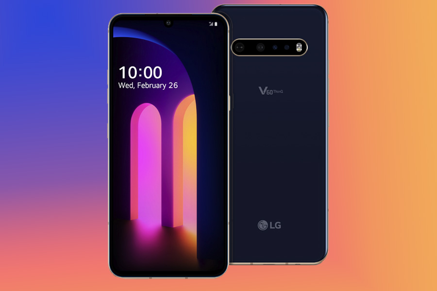 LG V60 ThinQ single front camera, triple rear camera