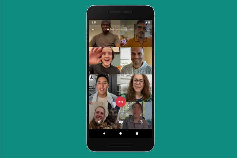 whatsapp gorup video call