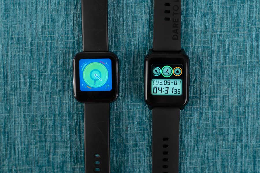 Realme Watch 2 vs Realme Watch Display comparison