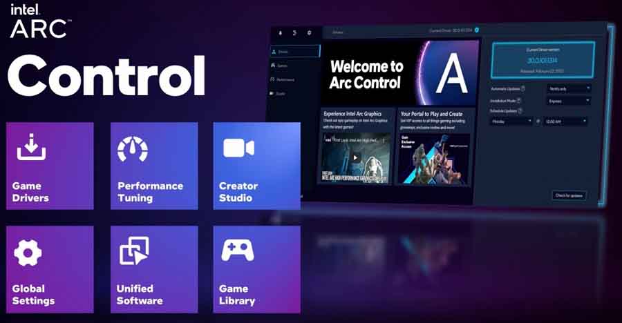 Intel Arc Control App