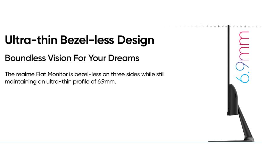 Realme Flat Monitor - Bezels
