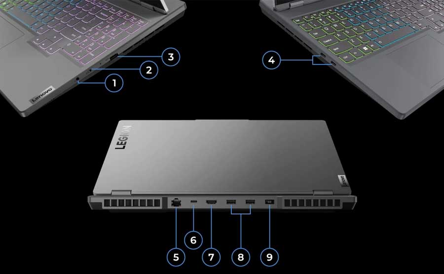 Lenovo Legion 5 2022 Ports