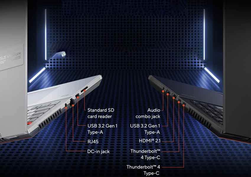 Asus VivoBook Pro 16X 3D OLED Ports