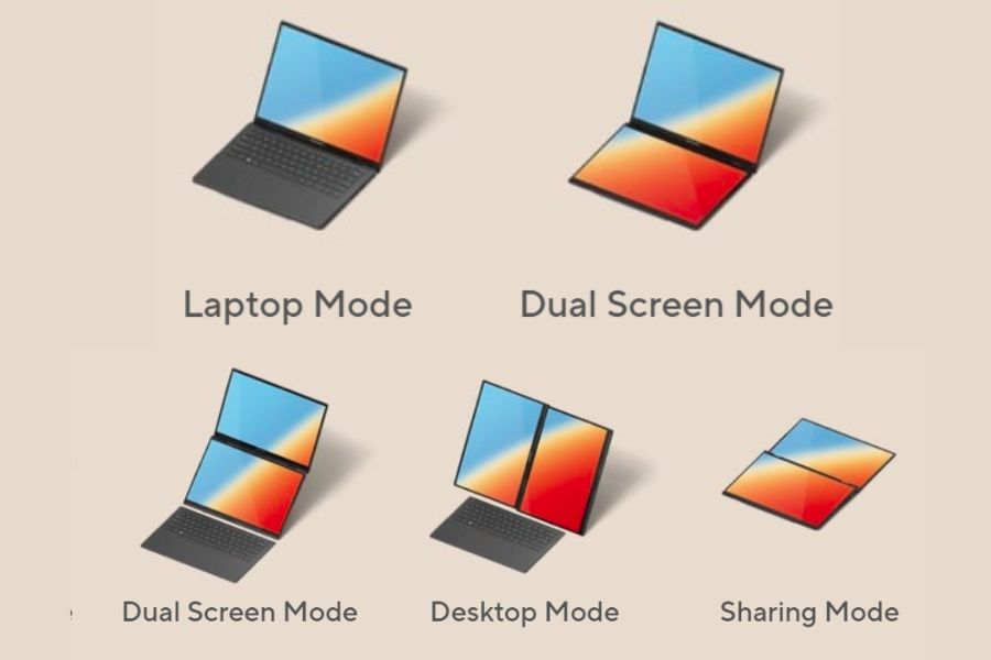 Asus Zenbook Duo 2024 Usage Modes